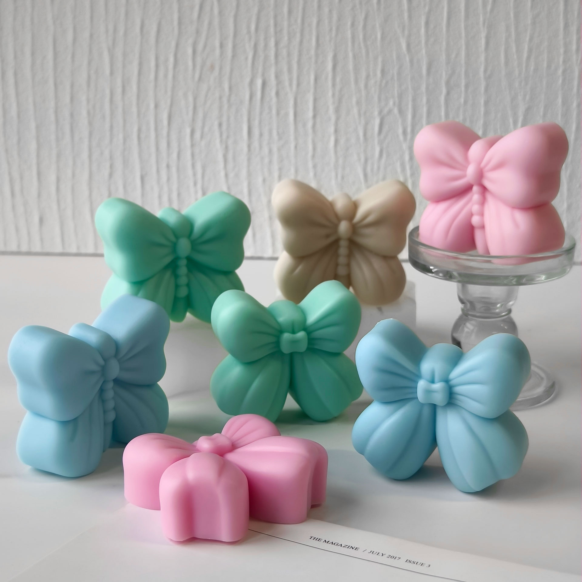 Candle Supplies In Bulk - قالب سيليكون على شكل فراشة وربطة