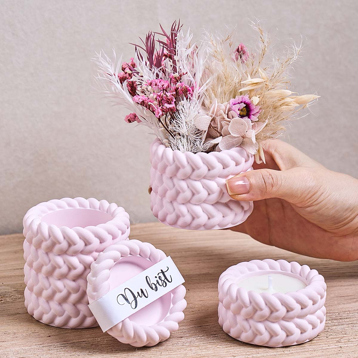 Candle Supplies Jars - المنسوجة شمعة جرة قالب من السيليكون