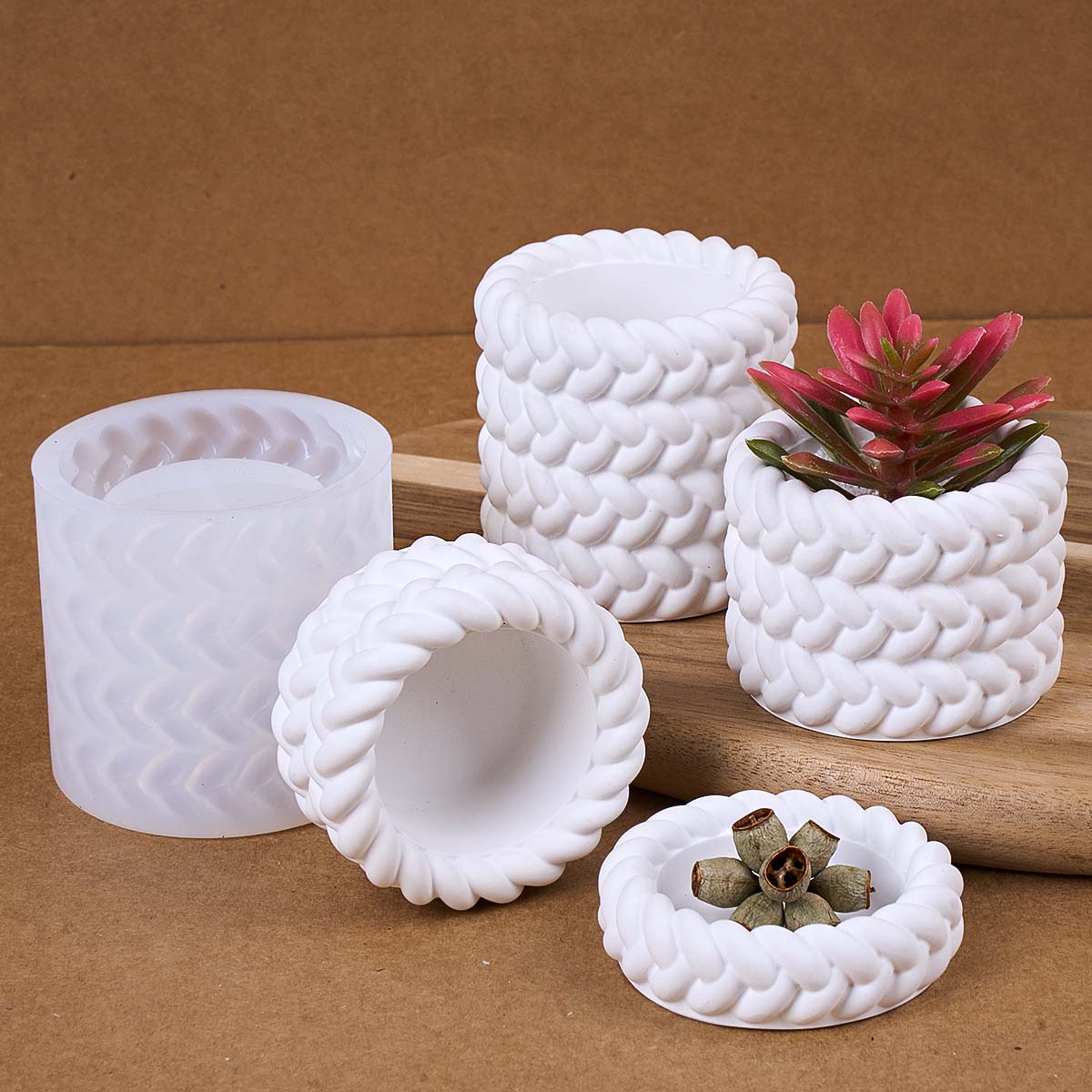 1/2/3/4 أرضيات حبل القنب شمعة  - مراجعة Candle Supplies Jars وسعره