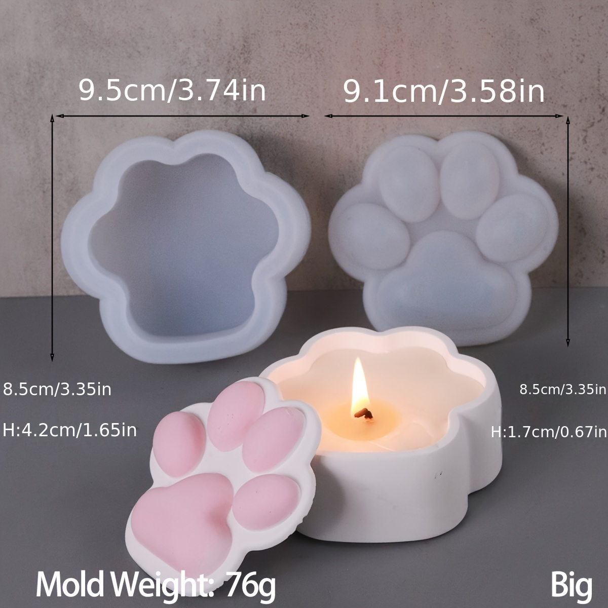 صندوق تخزين مخلب القط قالب من  - مراجعة Candle Supplies Jars وسعره