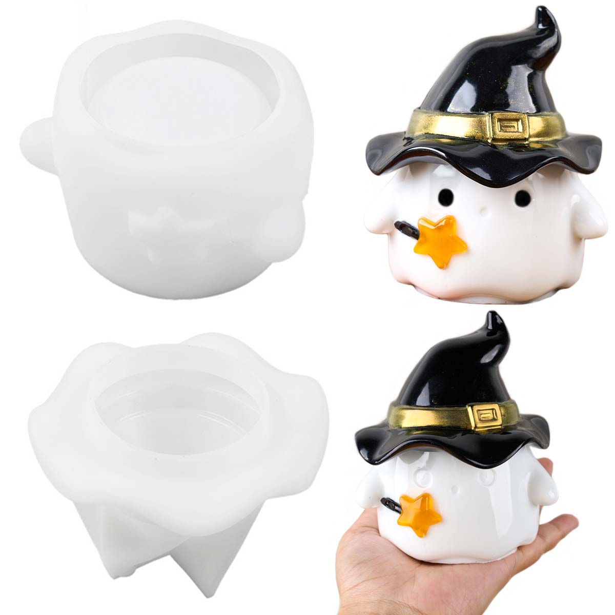 قبعة شبح شمعة جرة قالب من السي - مراجعة Candle Supplies Jars وسعره