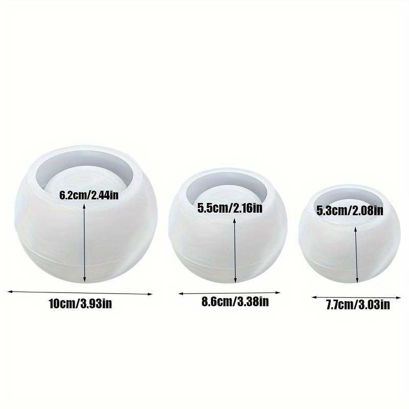 3 قطع - قالب سيليكون دائري لأص - مراجعة Candle Supplies Jars وسعره