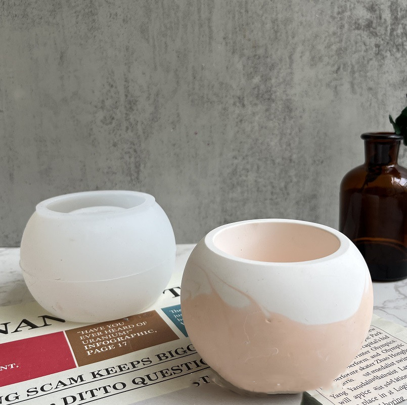 جرة شمعة خرسانية مستديرة قالب  - مراجعة Candle Supplies Jars وسعره